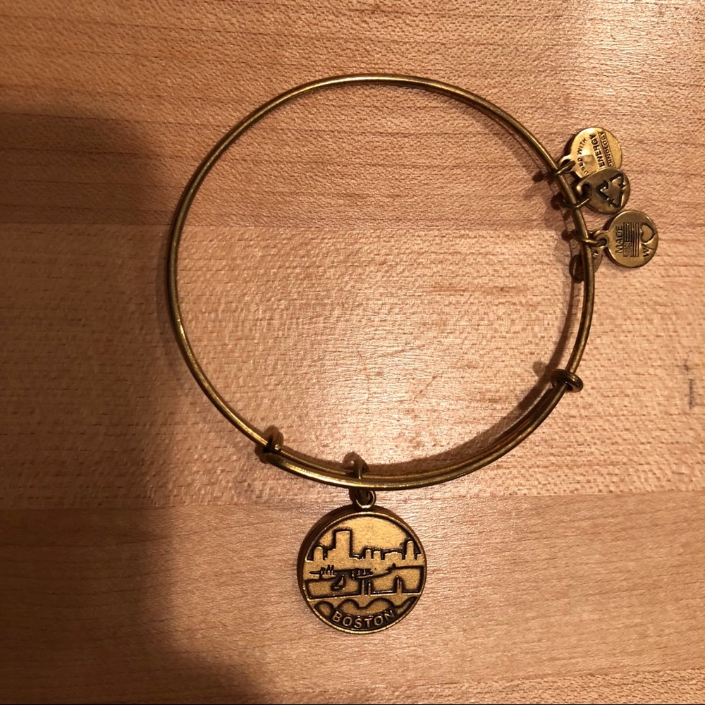 Alex and Ani Boston Charm Expandable Wire Bangle
